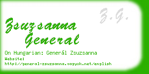 zsuzsanna general business card
